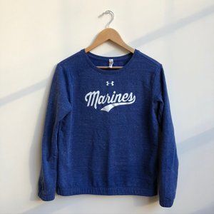 under armour | marines fleece-lined crewneck